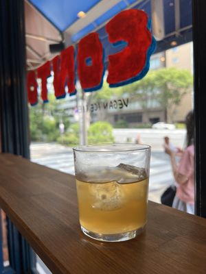 Apple juice  at CONTO in Kyoto