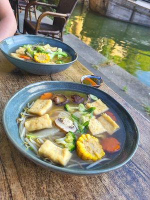 Vegan pho at Vega No Vega in Rotterdam