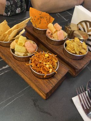 Complimentary snacks   at Flames Of India in Westcliff-on-sea