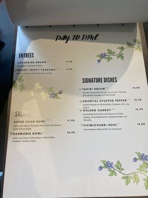 Speisekarte  at Vegabar Restaurant in Sulzbach