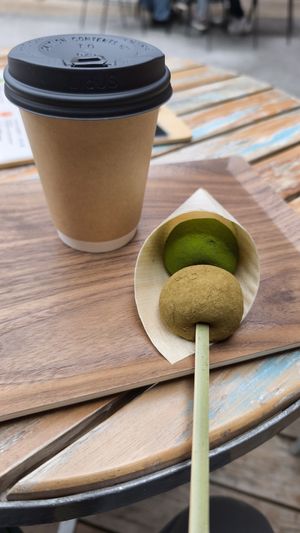 Dumplimgs y guricha 🥰 at Sumekamicha in Kyoto