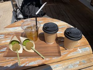 Daifuku mochi and teas!  at Sumekamicha in Kyoto
