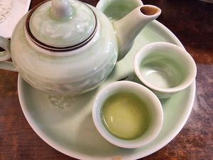 Green tea at Pho 74 in Budapest