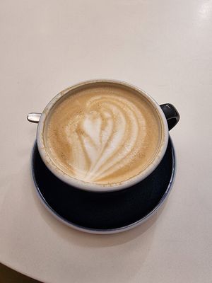 Oatmilk cappuccino at Ohana Coffee Kálvin  in Budapest