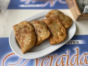Herb pies - Taverna Neraida, Lake Kournas  at Taverna Neraida  in Crete