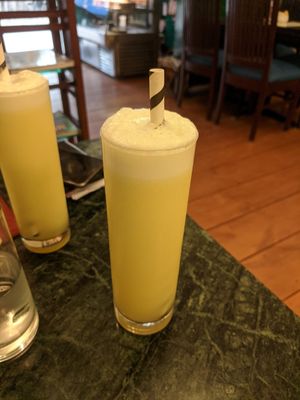 Pineapple juice at Cafe Turtle in New Delhi