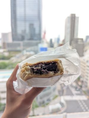 the one filled with read bean paste at Gozasoro - Shinjuku Takashimaya in Tokyo