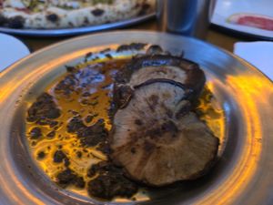 Shiitake mushroom with chimichurri sauce at CHUI in Mexico City