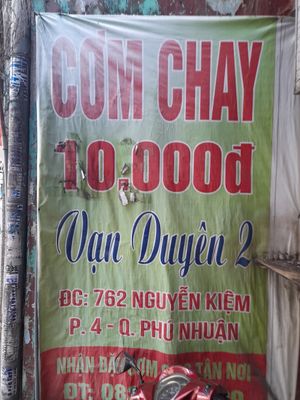 Sign outside at Vạn Duyên in Ho Chi Minh City
