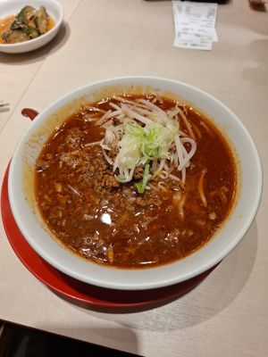 Spicy miso ramen at Ramen Shichisai Restaurant in Tokyo