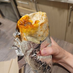 Saucy hongo vegan burrito at Carmelo's Tacos - Broadway E in Seattle