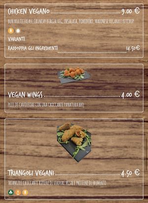 vegane Karte 2/3  at Baraonda in Pescara