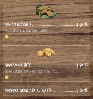 vegane Karte 3/3  at Baraonda in Pescara