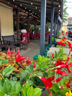 Seasonal patio seating at Broder's Pasta Bar in Minneapolis