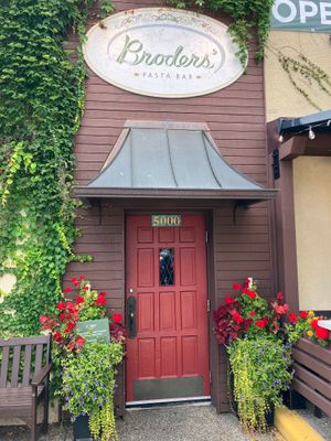 Entrance at Broder's Pasta Bar in Minneapolis