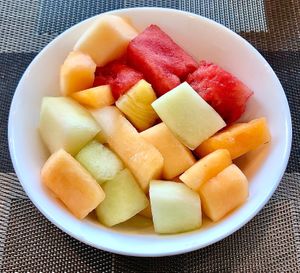 Fresh cut fruits  at The Garden in Dubai