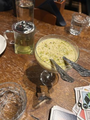 pistachio rice pudding  at Sarthi in Bath