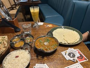 popadoms and v chicken chatpata   at Sarthi in Bath