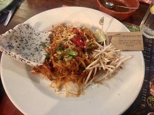 Pad Thai with tofu (bigger than it looks here!). at Banana Tree - Wardour in London