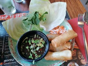 Vegetable spring rolls (lunch express menu) at Banana Tree - Wardour in London