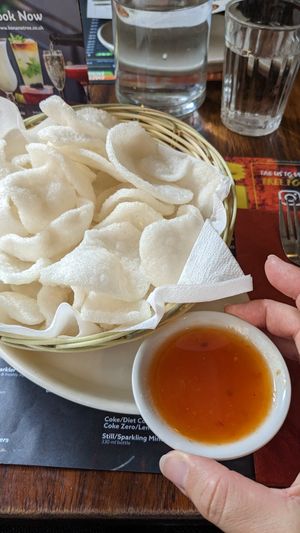 Vegan crackers at Banana Tree - Wardour in London