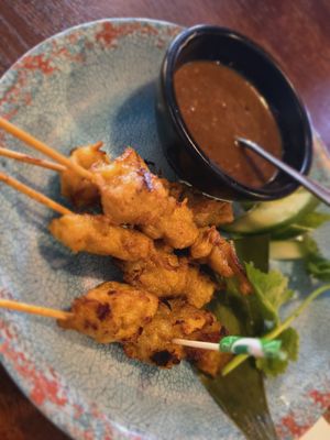 Chick'n Satay Skewers at Banana Tree - Wardour in London