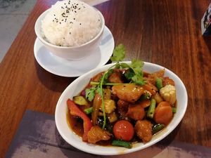 Sweet and sour vegan bites at Banana Tree - Wardour in London