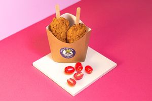 Tomato Magnum (2pcs): Potato and sun-dried Tomato Magnum coated in cornflakes at Green M'ama  in Rome