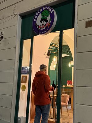 Entrance  at Green M'ama  in Rome
