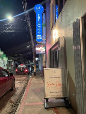 Street view. at Felicity Rooftop Restaurant in Soufriere