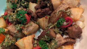 Vegan anticucherro at Mishqui Peruvian Bistro in Madison