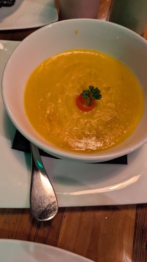 Vegan soup at Mishqui Peruvian Bistro in Madison