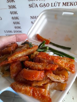 My vegan food take away at Cơm Chay Việt in Ho Chi Minh City