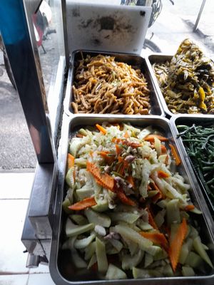 Com chay selection at Cơm Chay Việt in Ho Chi Minh City