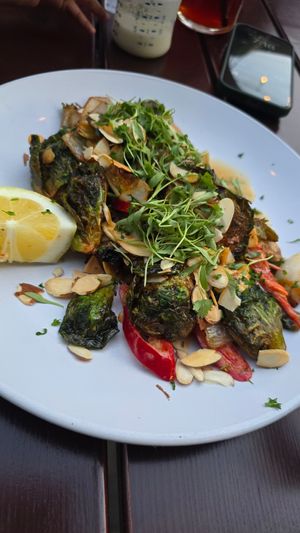 Spicy Brussel Sprouts at Kiez Küche & Beer Garden  in Los Angeles