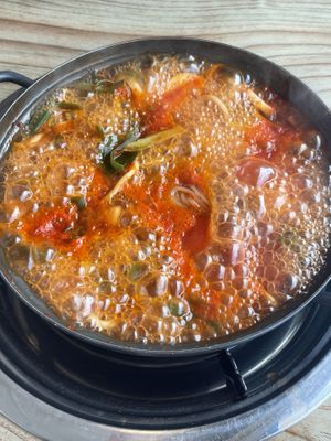   at Hwangridan Budaejjigae in Gyeongju-si