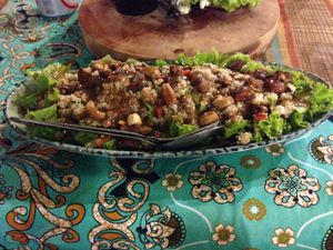 Couscous salad with cashew nuts at DAO of Life in Sihanoukville