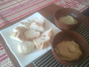 Hummus time at DAO of Life in Sihanoukville
