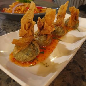 Spinach wonton at Herban Kitchen and Bar - 二本餐廳 in Taipei