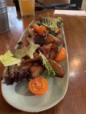 Red wine potatoes and mushrooms.  at Herban Kitchen and Bar - 二本餐廳 in Taipei