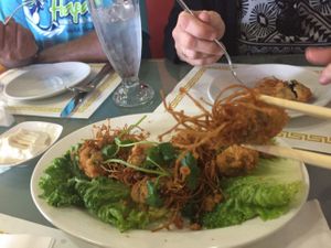 sea-something appetizer, not so great  at Vegan Cuisine in Fountain Valley