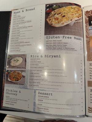 Rice and bread  at Nepa Indian Cuisine  in San Francisco