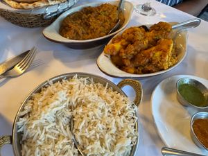 Bainghan Bharta and Aloo Ghobi at Nepa Indian Cuisine  in San Francisco