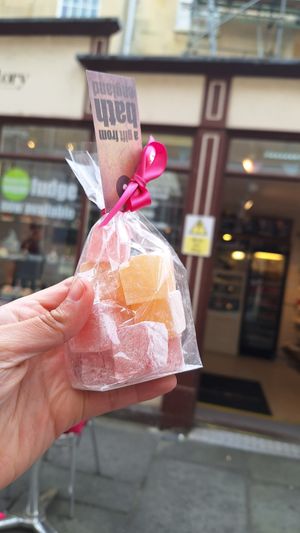 Got the Turkish delight. What a delight! at San Francisco Fudge Factory in Bath