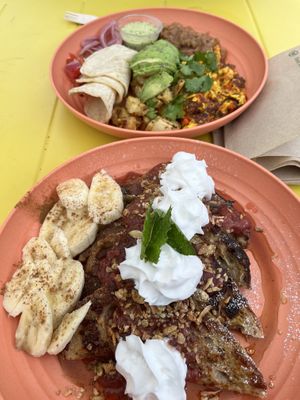 Mexican bowl and French toastt  at Sea Monkey Coffee Co - Coffee Cart  in Gibsons
