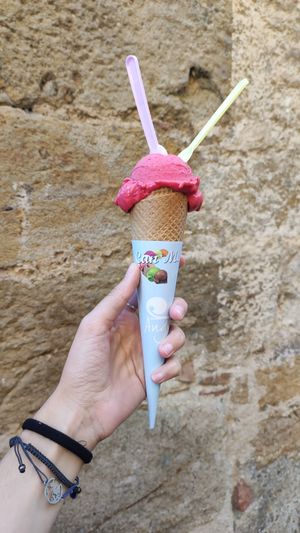 Vegan Ice cream at Gelat Artesà de Peratallada in Peratallada