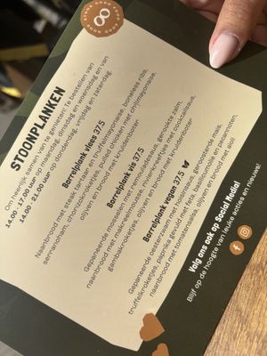 Optie vegan borrelplank  at Stoon Gastrobar in Huizen