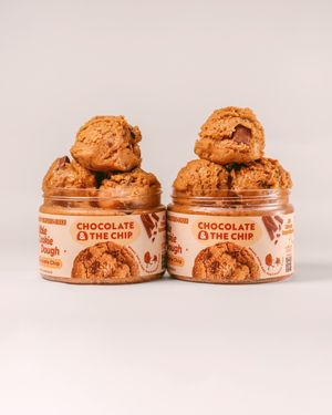 Edible and ready to bake cookie dough at Chocolate and the Chip  in Los Angeles