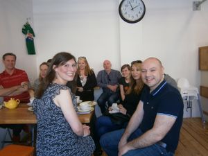 Meetup at Meadowlark cafe, April 2014 at Edinburgh Vegan Meetup in Edinburgh