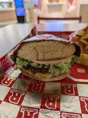 Double Smash Burger at RIGHTSIDE - Mid Valley Megamall in Kuala Lumpur